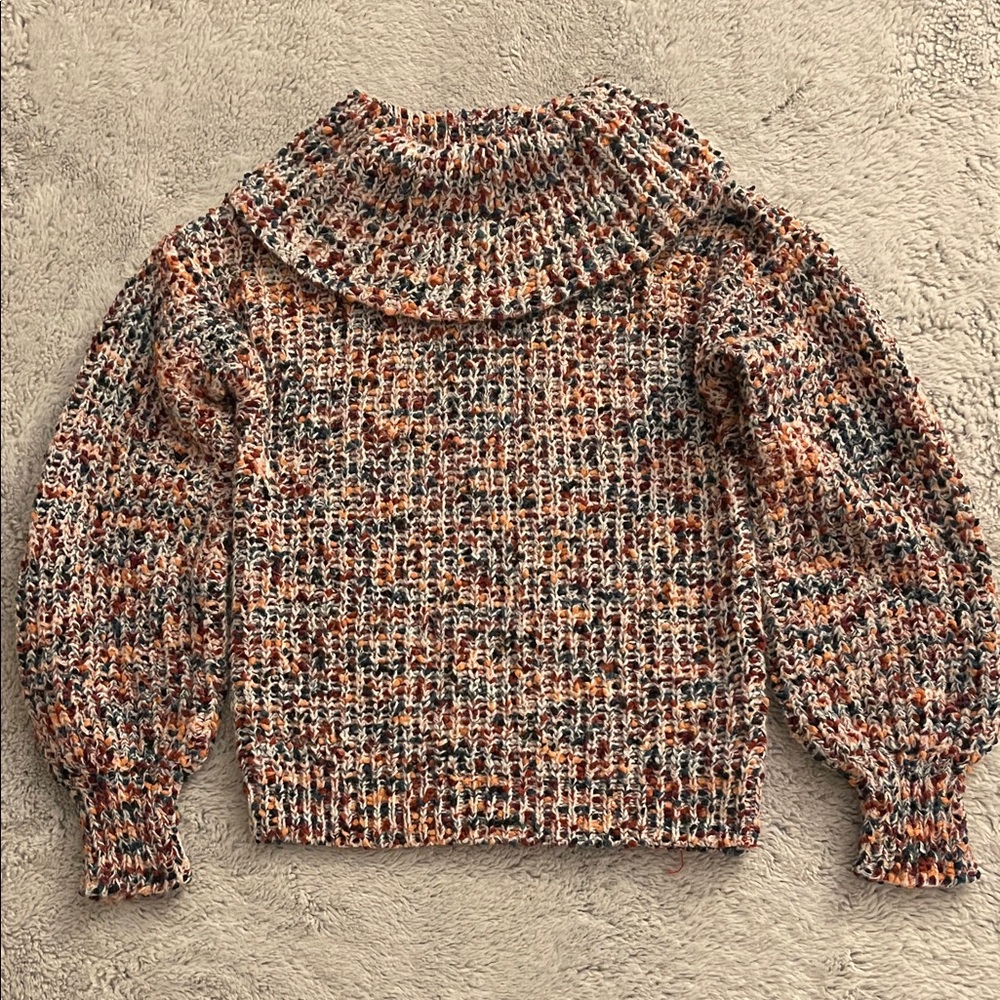 Art Class Multicolor Knit Girlsv Sweater SZ M 7/8